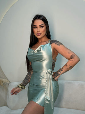 Vestido Rosa Feminino