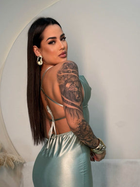 Vestido Rosa Feminino